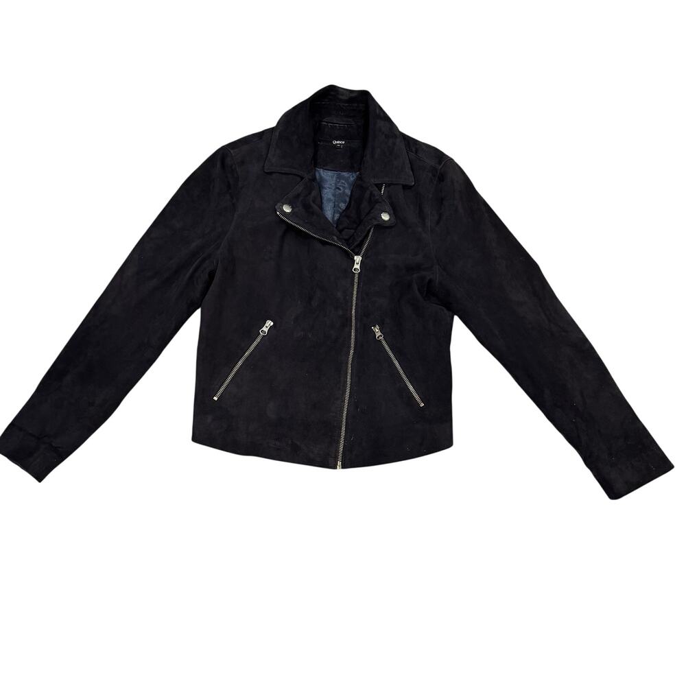 Quince 100% Goat Suede Leather Moto Jacket S